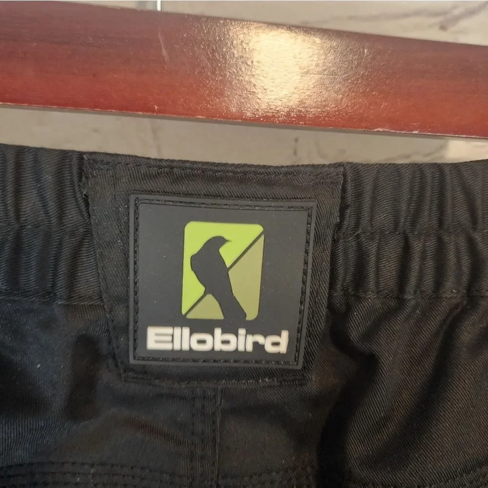Men's Ellobird Black Cargo Shorts